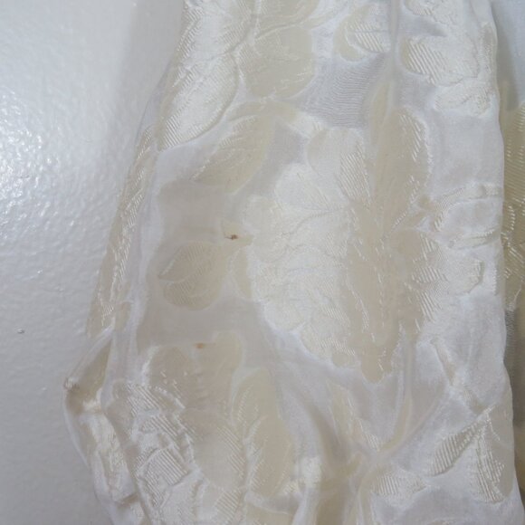 Dream Sister Jane Size Medium Jacquard Wrap Dress Ivory - Picture 8 of 10